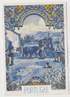 PORTUGAL AZULEJOS MERCADO DE SANTAREM POST CARD - Santarem