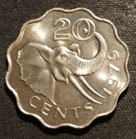 SWAZILAND - ( ESWATINI ) - 20 CENTS 1979 - Sobhuza II - KM 11 - ( Elephant ) - UNC - Swaziland