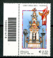 ITALIA / ITALY 2014** - Giro Della Rua - Vicenza - 1 Val. MNH Con Codice A Barre. - Code-barres