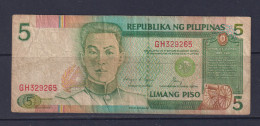 PHILIPPINES - 1985-94 5 Pesos Circulated Banknote - Filippine