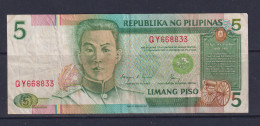 PHILIPPINES - 1985-94 5 Pesos Circulated Banknote - Filippijnen