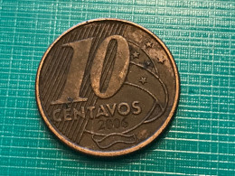 Münze Münzen Umlaufmünze Brasilien 10 Centavos 2006 - Brésil