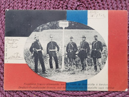 Frontière Grenze Entre Gravelotte Et Verdun , Circulée 1902 , 2 Timbres Taxe - Otros & Sin Clasificación