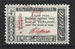 U.S.A. 1960  American Creed Y.T. 678b (0) - Used Stamps