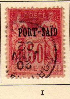 Port-Said (1899) -   50 C. Timbres De France Surcharge -  Type I -  Oblitere - - Usados