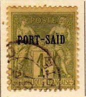 Port-Said (1899) -   1 F. . Timbres De France Surcharge -     Oblitere - - Used Stamps