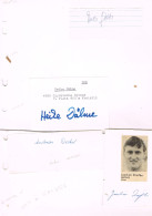 JEUX OLYMPIQUES - AUTOGRAPHES DE MEDAILLES OLYMPIQUES - CONCURRENTS D'ALLEMAGNE DE L'EST - - Handtekening