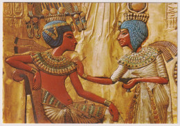 AK 198281 EGYPT -  Cairo - The Egyptian Museum - Scene On The Back Of King Tut-Ankh Amen's Throne - Musei