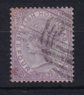 British Honduras: 1872/79   QV    SG14    4d   Mauve  [Perf: 14]  [Wmk: 'S']  Used - Honduras Britannico (...-1970)