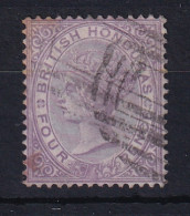 British Honduras: 1872/79   QV    SG14    4d   Mauve  [Perf: 14]  [Wmk: 'S']  Used - Honduras Britannique (...-1970)