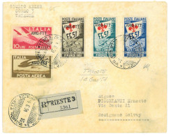 P2659 - ITALIA AMG-FTT , GIOCHI GINNICI SU BUSTA, +`ALTRI, RACCOMANDATA PER ROSIGNANO SOLVAY 14.6.51 - Poststempel