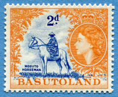 BASUTOLAND (LESOTHO) - 2 Penny 1954 - Michel #48 * Rif. A-06 - 1933-1964 Kronenkolonie