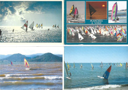 Lot De 7 Cartes Postales: Planches à Voile - Zeilen