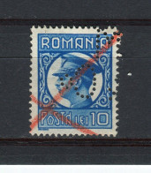 ROUMANIE - Y&T N° 396° - Perfin - Perforé - Charles II - Used Stamps