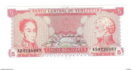 *venezuela 5 Bolivares 1989  70b    Unc - Venezuela