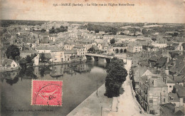 FRANCE - Sablé (Sarthe) - La Ville Vue De L'Egliqe Notre Dame - Carte Postale Ancienne - Sable Sur Sarthe