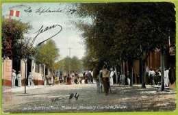 24754 - PERU  -  Vintage Postcard - Barranco - Plaza Del Mercado - 1908 - Pérou