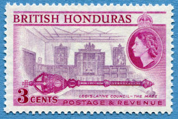 BRITISH HONDURAS (BELIZE) - 3 Cents 1953-1957 - Michel #143A * Rif. A-06 - Britisch-Honduras (...-1970)