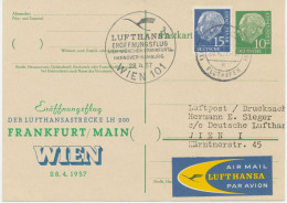 BUNDESREPUBLIK 28.4.1957, Aufnahme Des Direkten Flugverkehrs Mit Wien Mit Convair CV-440 – Erstflug Der Deutsche Lufthan - Primi Voli