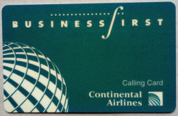 Germany T.N.C. Travel Card- Business First / Continental Airlines - Sonstige & Ohne Zuordnung