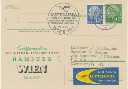 BUNDESREPUBLIK 28.4.1957, Aufnahme Des Direkten Flugverkehrs Mit Wien Mit Convair CV-440 – Erstflug Der Deutsche Lufthan - Primi Voli