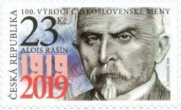 1025 Czech Republic Alois Rasin, Centenary Of The Czechoslovak Currency 2019 - Neufs