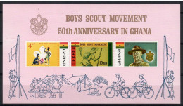 Ghana 1967 Mi Block 27 MNH  (ZS5 GHNbl27) - Cycling