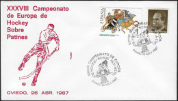 Espagne 1987. Oviedo, Championnat D'Europe. Hockey Sur Patins - Jockey (sobre Hierba)