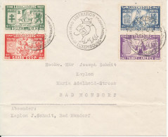 Luxembourg Cover Sent To Germany 15-3-1945 Liberation Stamps (the Cover Is Folded) - Cartas & Documentos