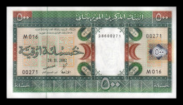 Mauritania 500 Ouguiya 2002 Pick 8c Sc Unc - Mauritanien