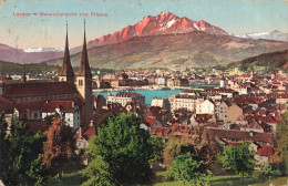 SUISSE - Luzern - Generalansicht Mit Pilatus - Carte Postale Ancienne - Lucerna