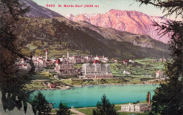 SUISSE - St Moritz Dorf - Vue Générale - Carte Postale Ancienne - Alvaneu