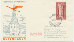 BUNDESREPUBLIK 7.10.1957, Erstflug Deutsche Lufthansa Mit Convair CV-440 „MÜNCHEN – KOPENHAGEN“ (Hab.174/Sie.107A) - First Flight Covers