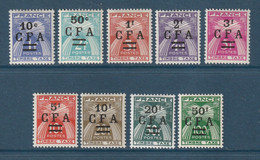 Réunion - Taxe - YT N° 36 à 44 * - Neuf Avec Charnière - 1949 à 1950 - Timbres-taxe