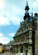 (RECTO / VERSO) SOLESMES - L' HOTEL DE VILLE ET LA POSTE - CPSM GF - Solesmes