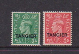 MOROCCO  AGENCIES  TANGIER    1944    King  George  VI    Set  Of  2   MH - Morocco Agencies / Tangier (...-1958)