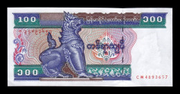 Myanmar 100 Kyats 1996 Pick 74b Sc Unc - Myanmar