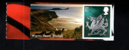 1956073130 2003  SCOTT 21  (XX) POSTFRIS MINT NEVER HINGED   - DRAGON + LABEL  : WORMS HEAD RHOSSILI - Gales