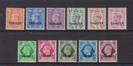 MOROCCO  AGENCIES  TANGIER    1949     King  George  VI    Part  Set  Of  11   MH - Morocco Agencies / Tangier (...-1958)