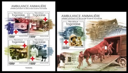 Togo  2023 Animal Ambulance Used During World War I. (229) OFFICIAL ISSUE - 1. Weltkrieg