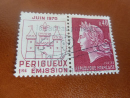 Marianne De Cheffer (Perigueux) - 40c. - Yt 1643 - Rouge Carminé - Oblitéré - Année 1970 - - 1967-1970 Marianne De Cheffer