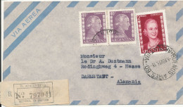 Argentina Registered Air Mail Cover Sent To Germany 5-11-1953 - Storia Postale