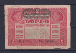 AUSTRIA - 1917 2 Kronen Circulated Banknote - Oesterreich