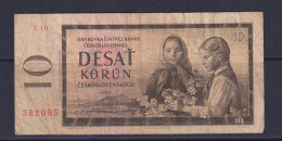 CZECHOSLOVAKIA - 1960 10 Korun Circulated Banknote - Checoslovaquia