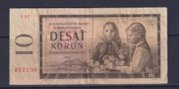 CZECHOSLOVAKIA - 1960 10 Korun Circulated Banknote - Checoslovaquia