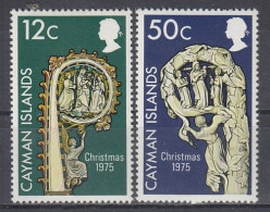 CAYMAN ISLANDS 362-363,unused,Christmas 1975 (**) - Iles Caïmans