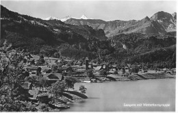 LUNGERN ► Seeufer Mit Alter Kirche, Respektive Aussichtsturm Anno 1932 - Lungern