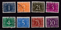 NEDERLAND NW GUINEA, 1950, Used Stamp(s) , Numbers, NVPH Nr(s).  1-9, Scannr. 10541 - Niederländisch-Neuguinea