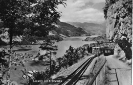 LUNGERN ► Brünigbahn Oberhalb Lungern Gegen Den Brünig Fahrend Anno 1950 - Lungern