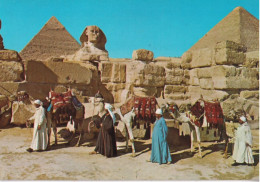 Giza - The Great Sphinx And Keops Pyramid - Egito - Formato Grande Non Viaggiata - FE390 - Guiza